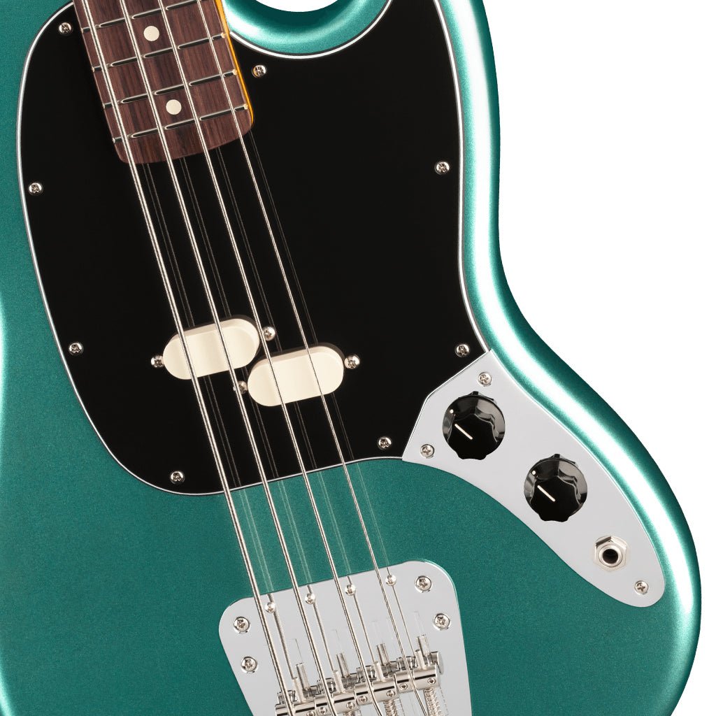 Fender American Professional Classic Mustang Bass - Faded Sherwood Green Metallic, Rosewood Fingerboard Bass Guitars Sky Music