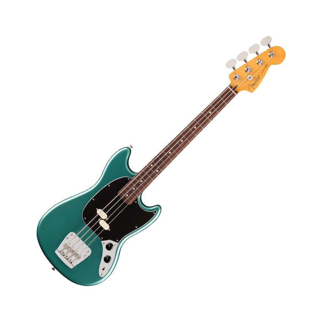 Fender American Professional Classic Mustang Bass - Faded Sherwood Green Metallic, Rosewood Fingerboard Bass Guitars Sky Music