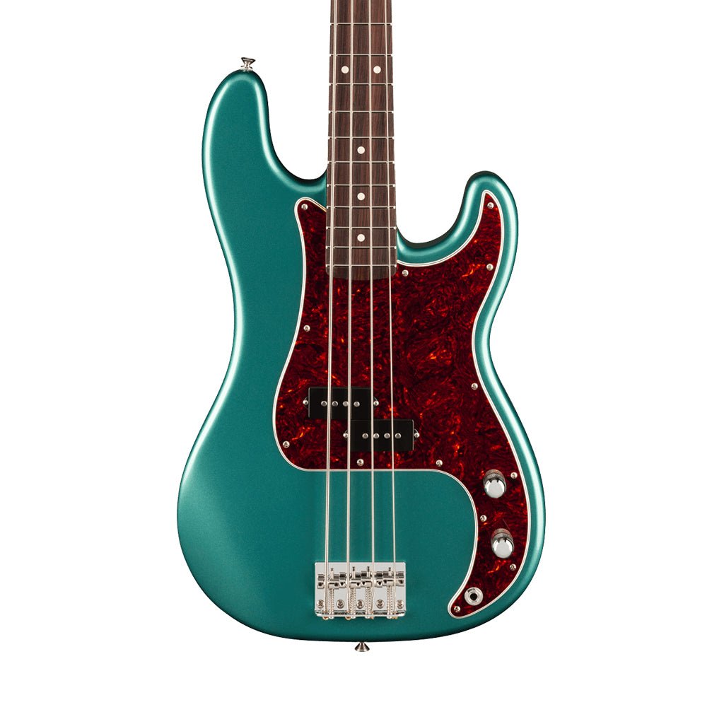 Fender American Professional Classic Precision Bass - Rosewood - Faded Sherwood Green Metallic Bass Guitars Sky Music
