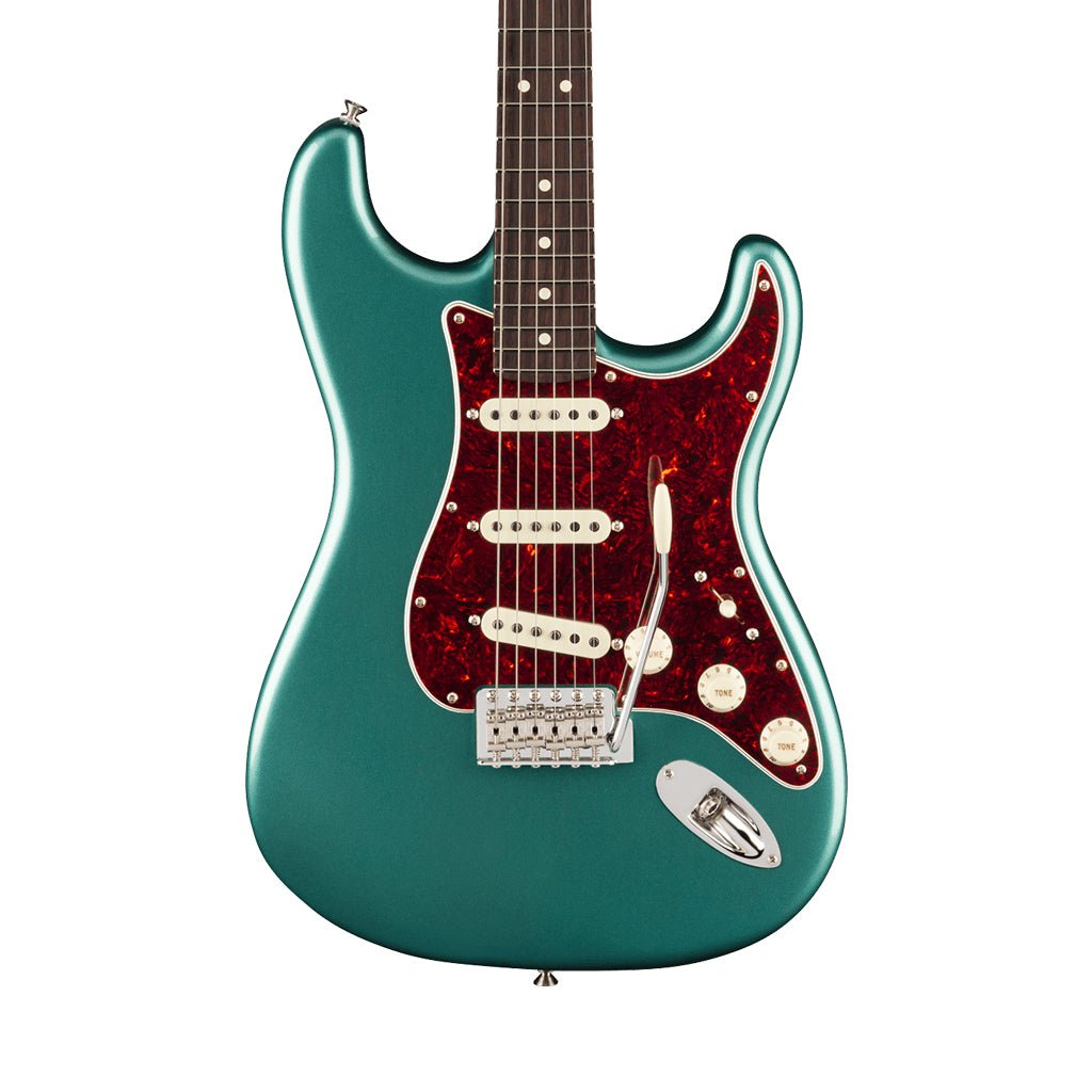 Fender American Professional Classic Stratocaster - Faded Sherwood Green Metallic, Rosewood Fingerboard Electric Guitars Sky Music