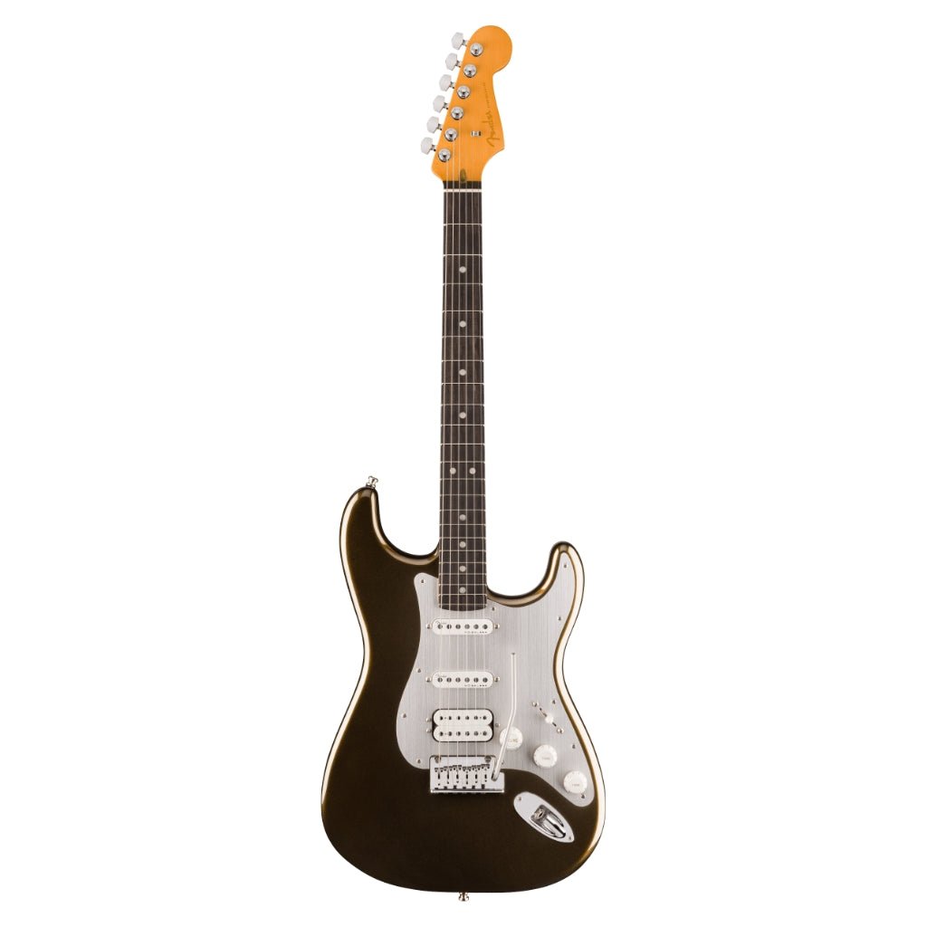 Fender American Ultra II Ebony Fingerboard HSS Stratocaster - Texas Tea Electric Guitars Sky Music