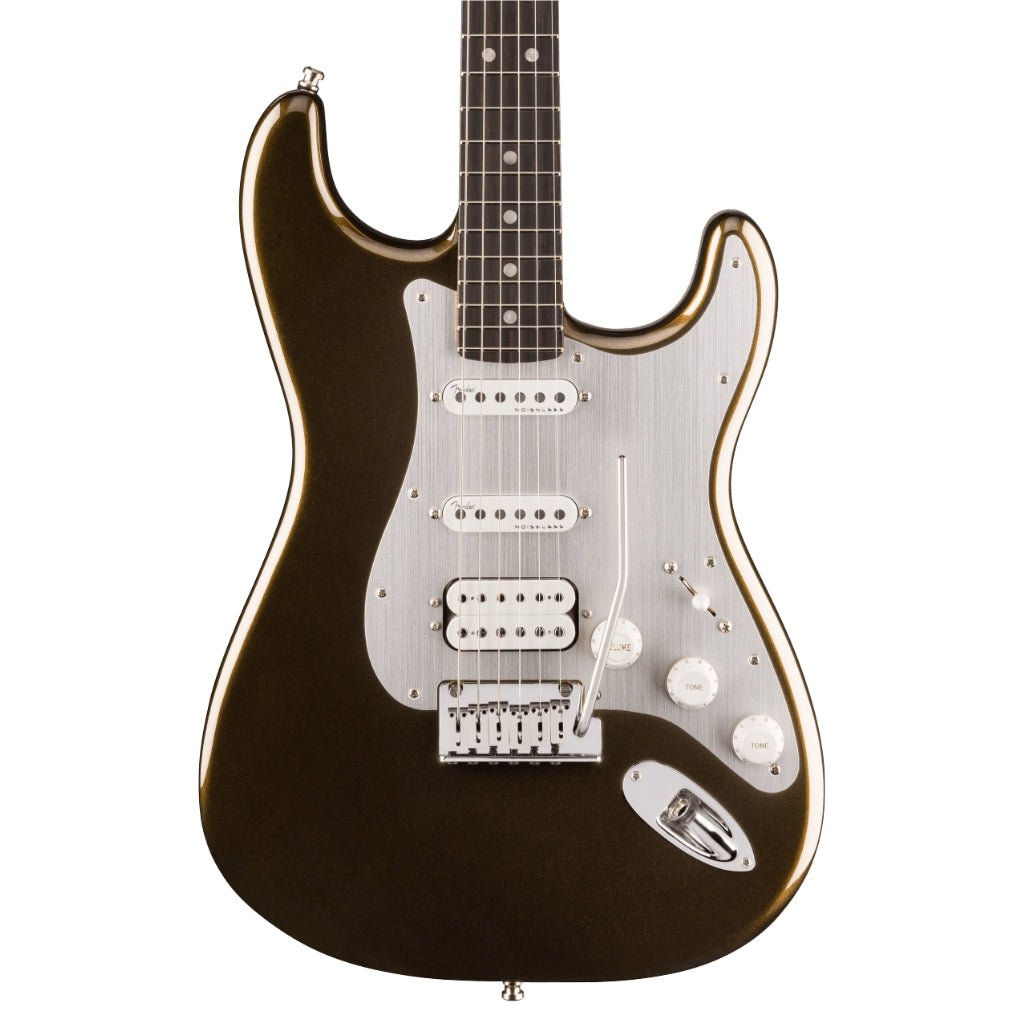 Fender American Ultra II Ebony Fingerboard HSS Stratocaster - Texas Tea Electric Guitars Sky Music