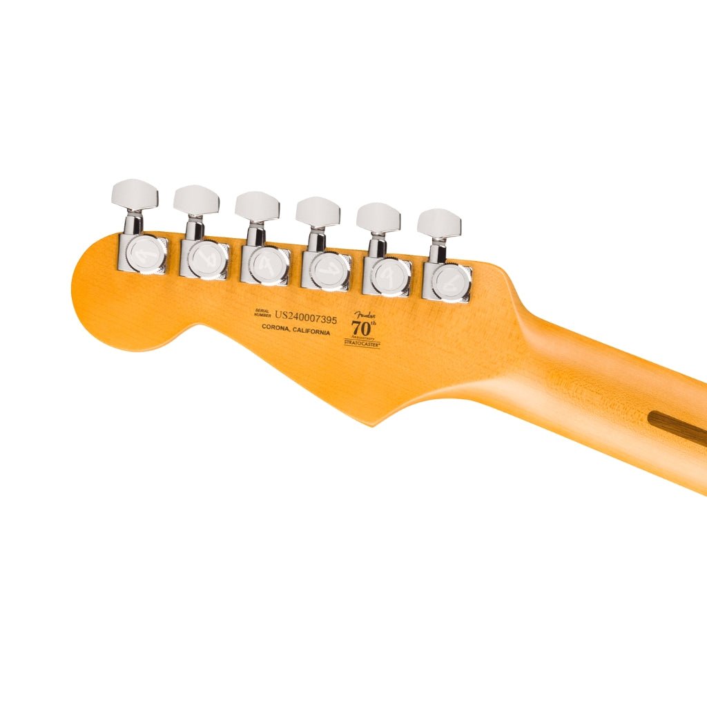 Fender American Ultra II Ebony Fingerboard HSS Stratocaster - Texas Tea Electric Guitars Sky Music
