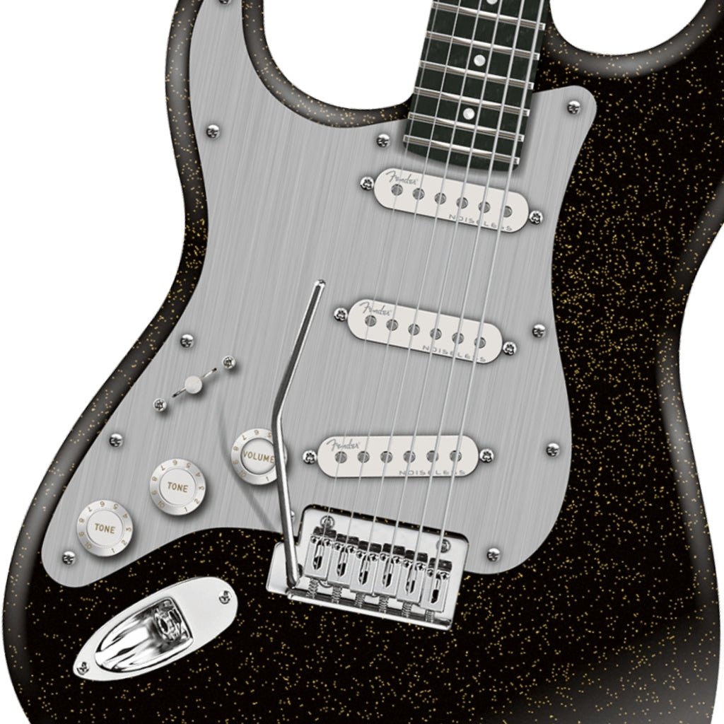 Fender American Ultra II Ebony Fingerboard Left Handed Stratocaster - Texas Tea Electric Guitars Sky Music
