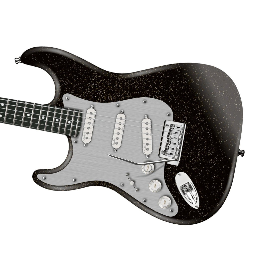 Fender American Ultra II Ebony Fingerboard Left Handed Stratocaster - Texas Tea Electric Guitars Sky Music