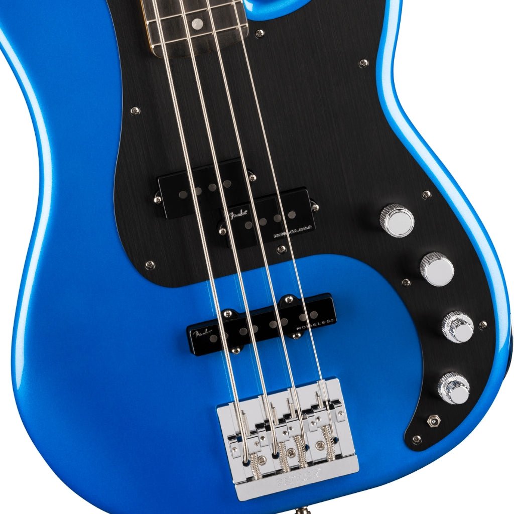 Fender American Ultra II Ebony Fingerboard Precision Bass - Noble Blue Bass Guitars Sky Music