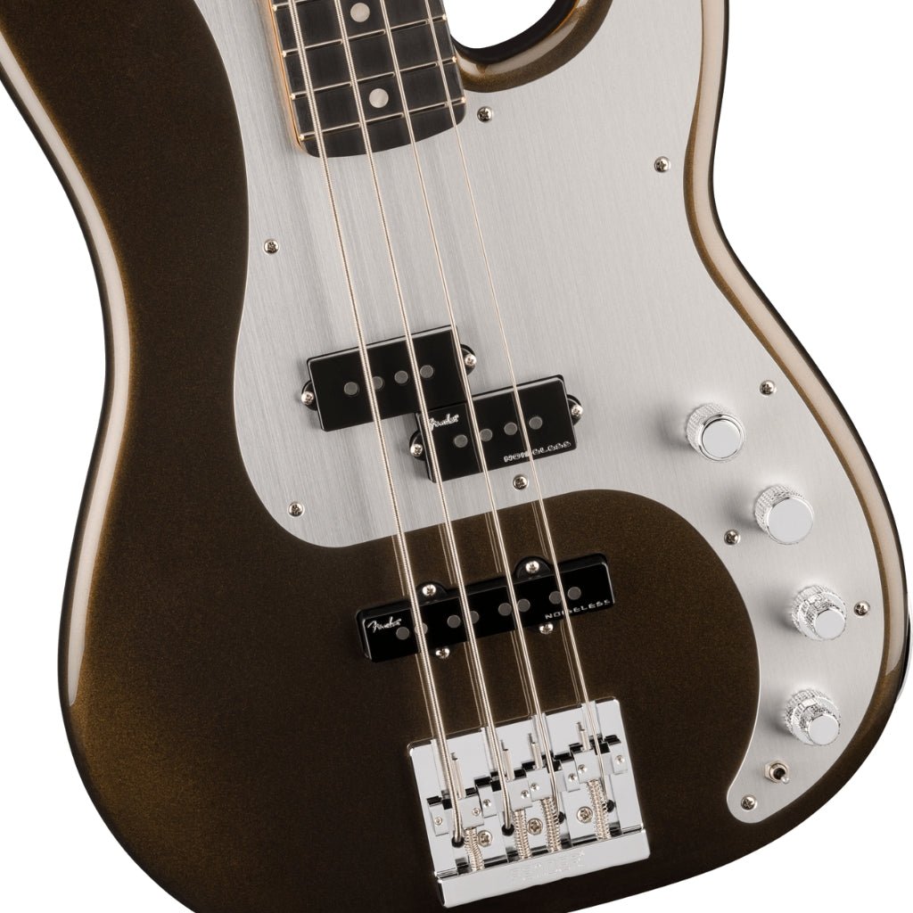 Fender American Ultra II Ebony Fingerboard Precision Bass - Texas Tea Bass Guitars Sky Music