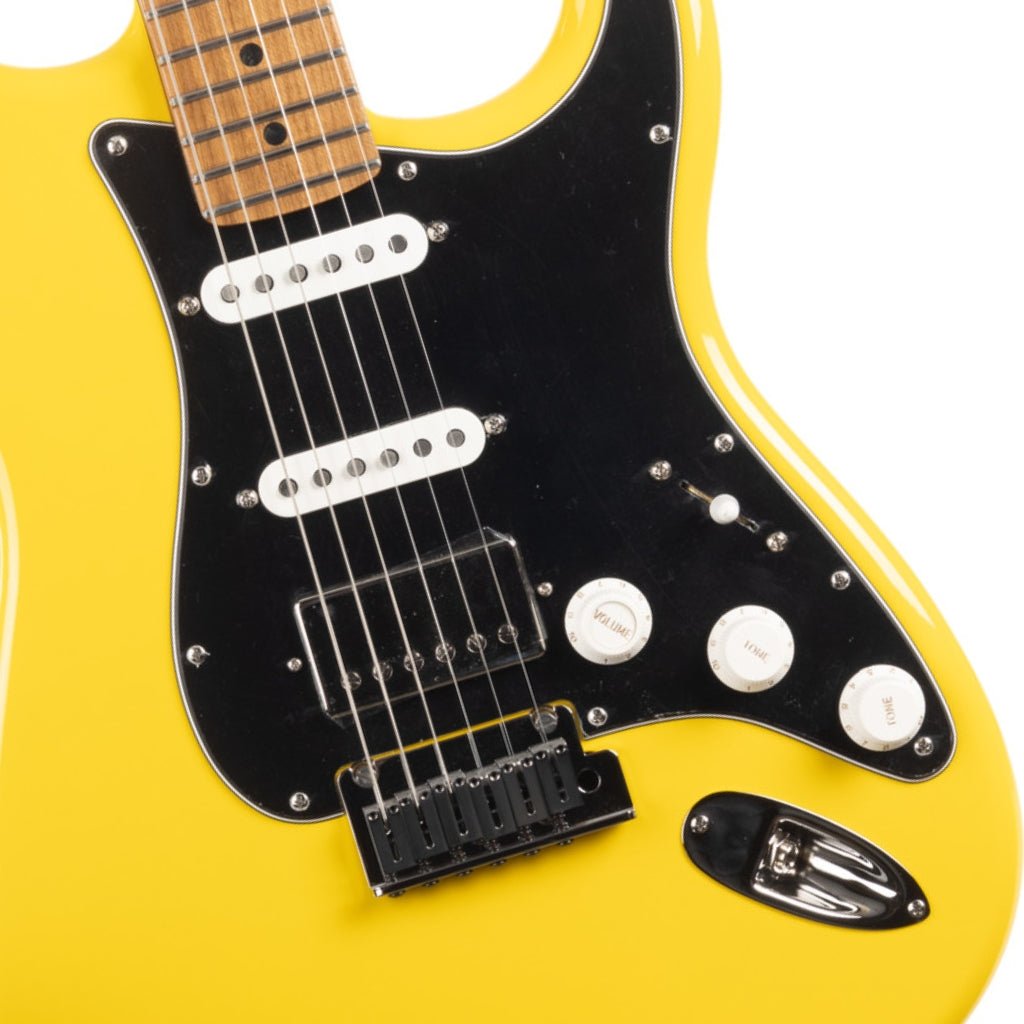 Fender American Ultra II Limited Edition Stratocaster HSS Roasted Maple Neck - Graffiti Yellow Electric Guitars Sky Music