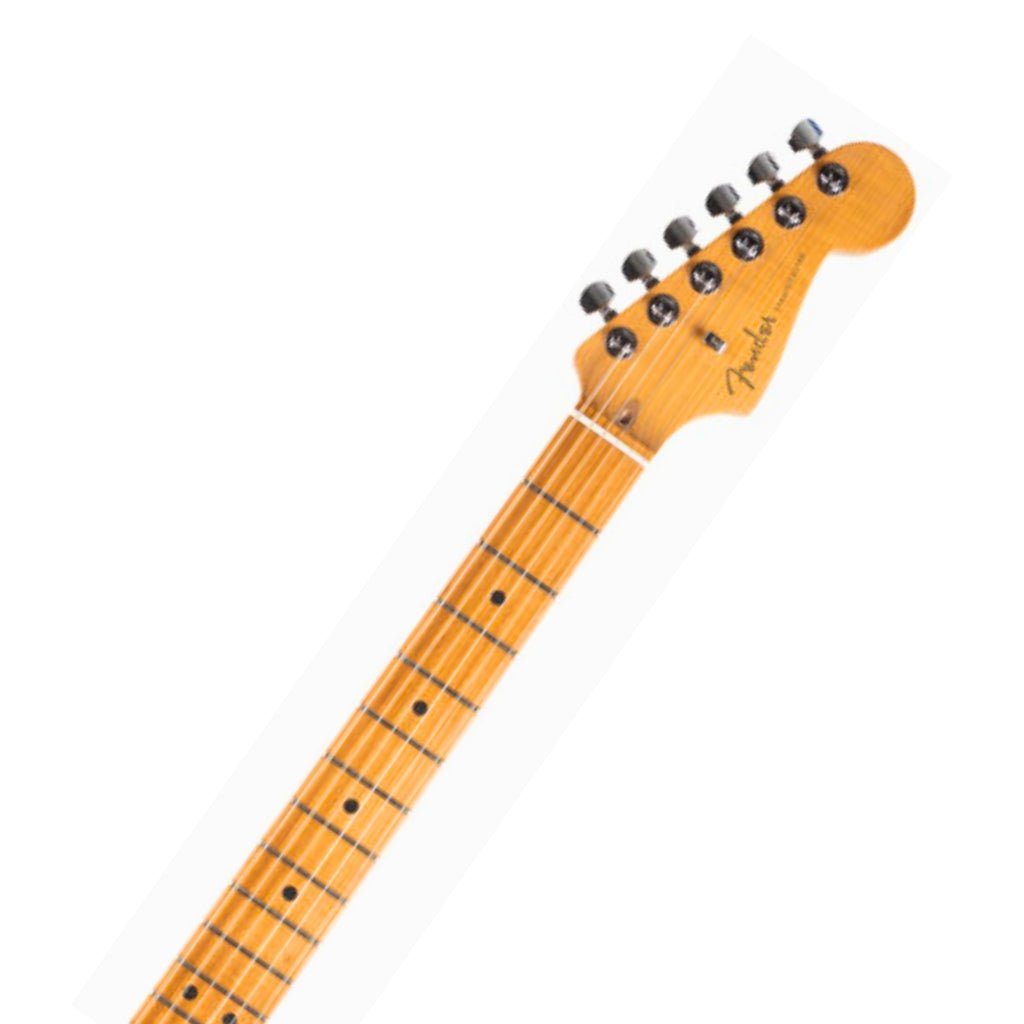Fender American Ultra II Limited Edition Stratocaster HSS Roasted Maple Neck - Graffiti Yellow Electric Guitars Sky Music
