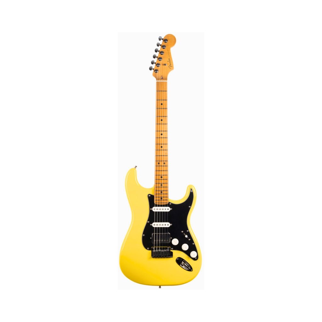 Fender American Ultra II Limited Edition Stratocaster HSS Roasted Maple Neck - Graffiti Yellow Electric Guitars Sky Music