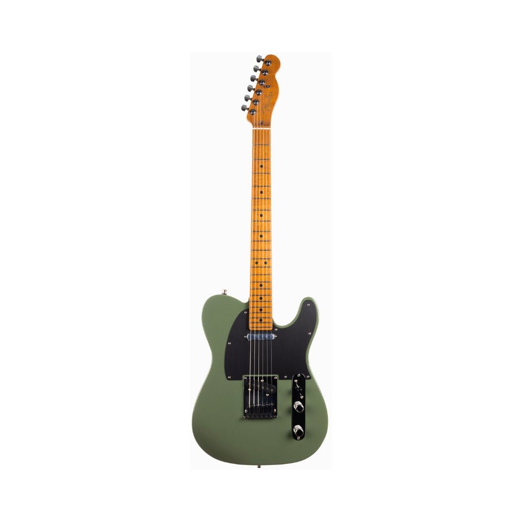 Fender American Ultra II Limited Edition Telecaster Roasted Maple Neck - Antique Olive Electric Guitars Sky Music