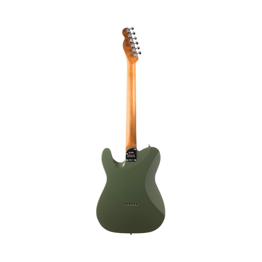 Fender American Ultra II Limited Edition Telecaster Roasted Maple Neck - Antique Olive Electric Guitars Sky Music