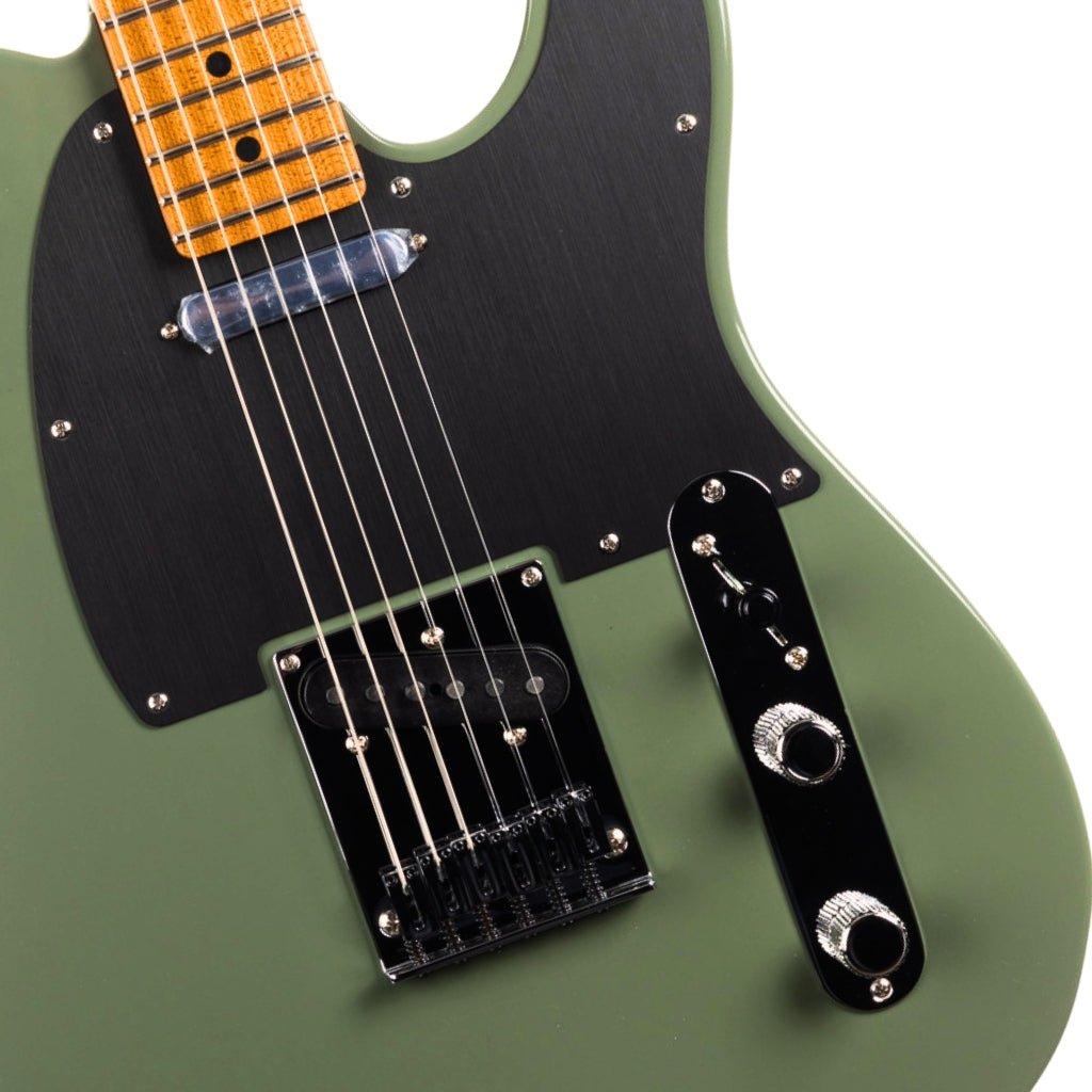 Fender American Ultra II Limited Edition Telecaster Roasted Maple Neck - Antique Olive Electric Guitars Sky Music