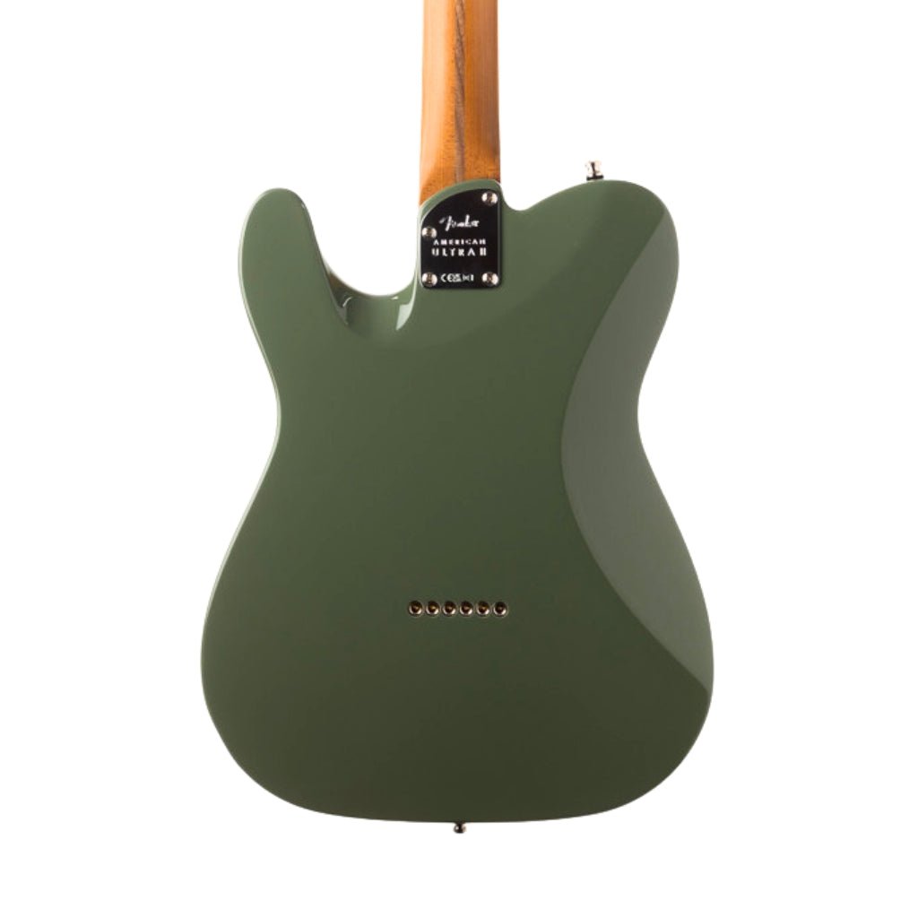 Fender American Ultra II Limited Edition Telecaster Roasted Maple Neck - Antique Olive Electric Guitars Sky Music