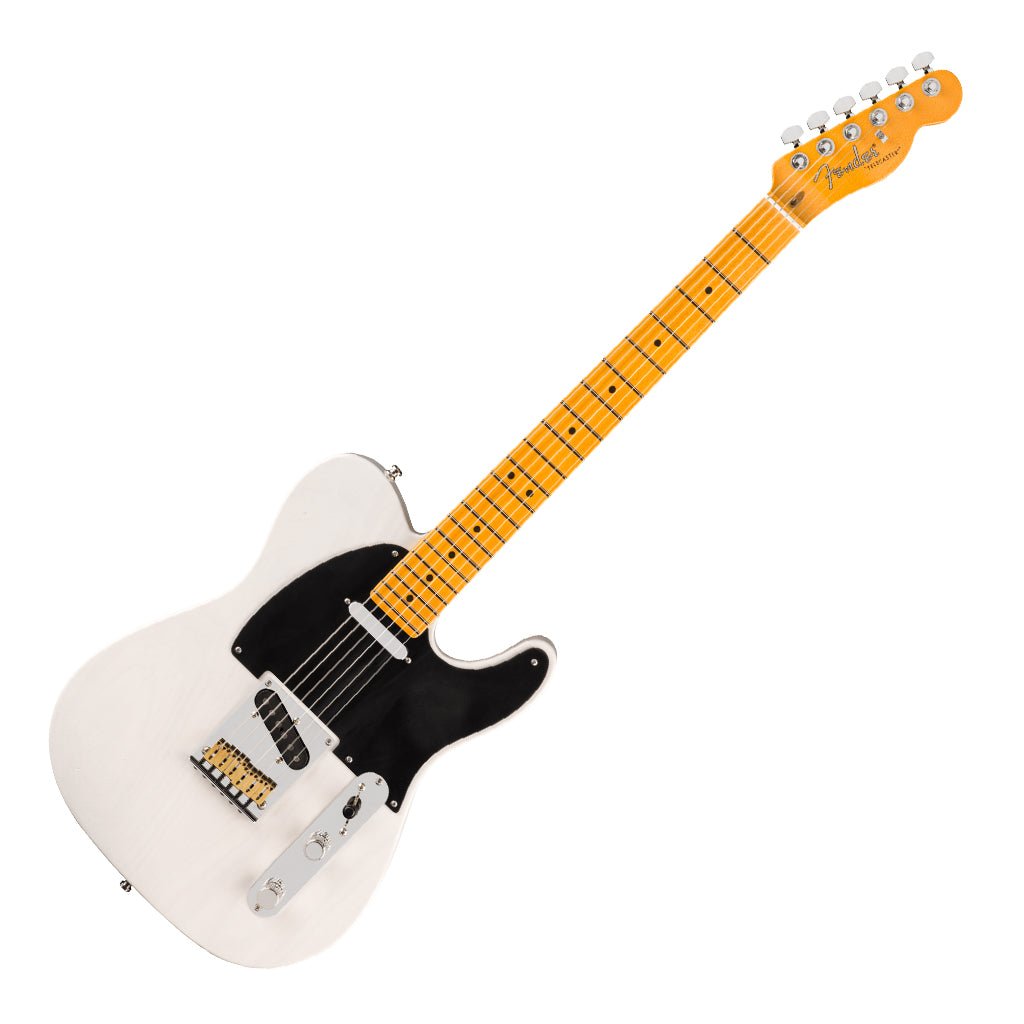 Fender American Ultra Luxe Vintage '50s Telecaster - White Blonde, Maple Fingerboard Electric Guitars Sky Music