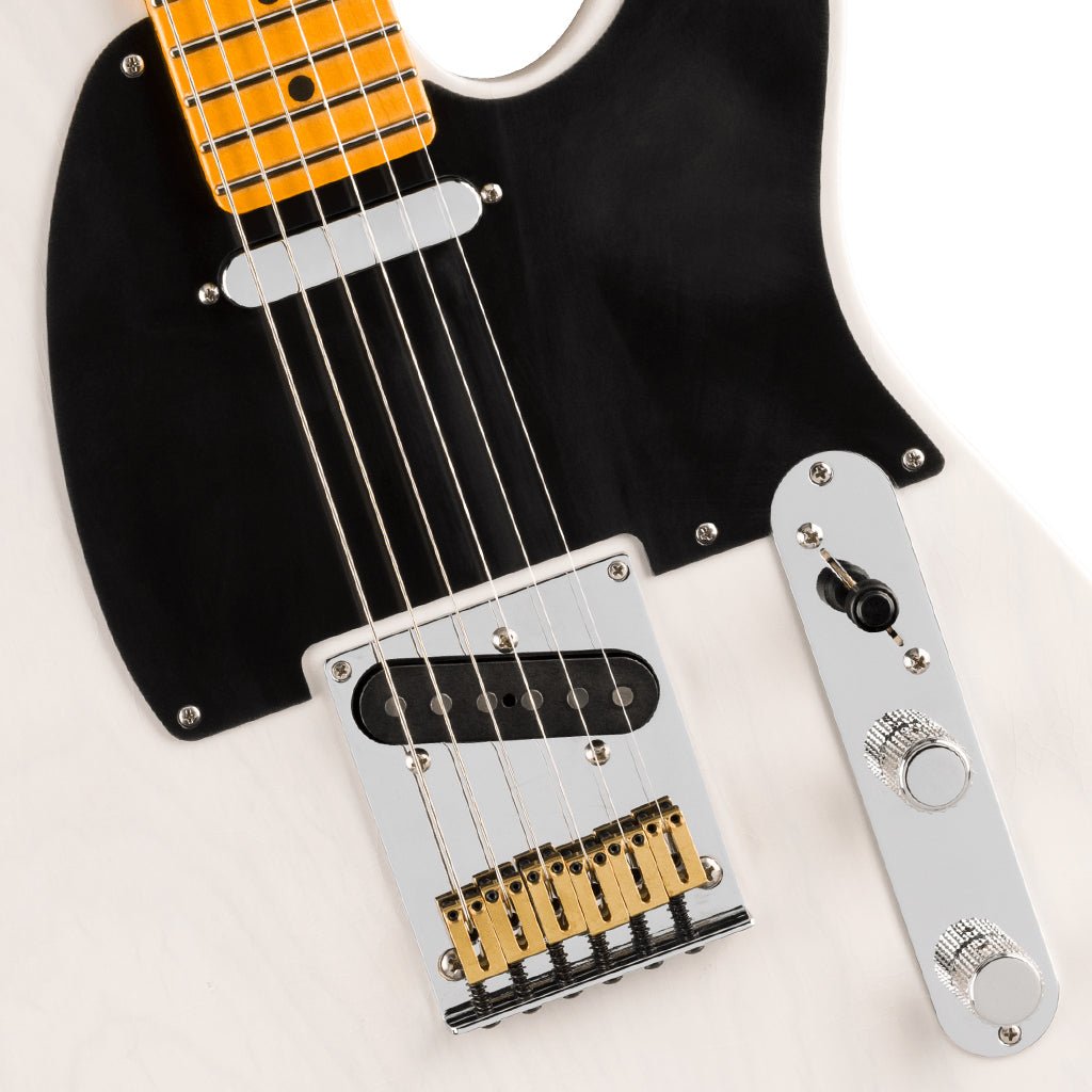 Fender American Ultra Luxe Vintage '50s Telecaster - White Blonde, Maple Fingerboard Electric Guitars Sky Music