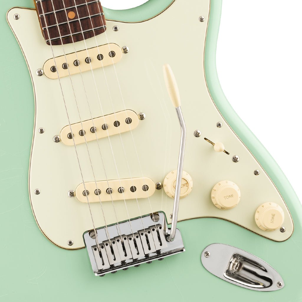 Fender American Ultra Luxe Vintage '60s Stratocaster - Surf Green, Rosewood Fingerboard Electric Guitars Sky Music