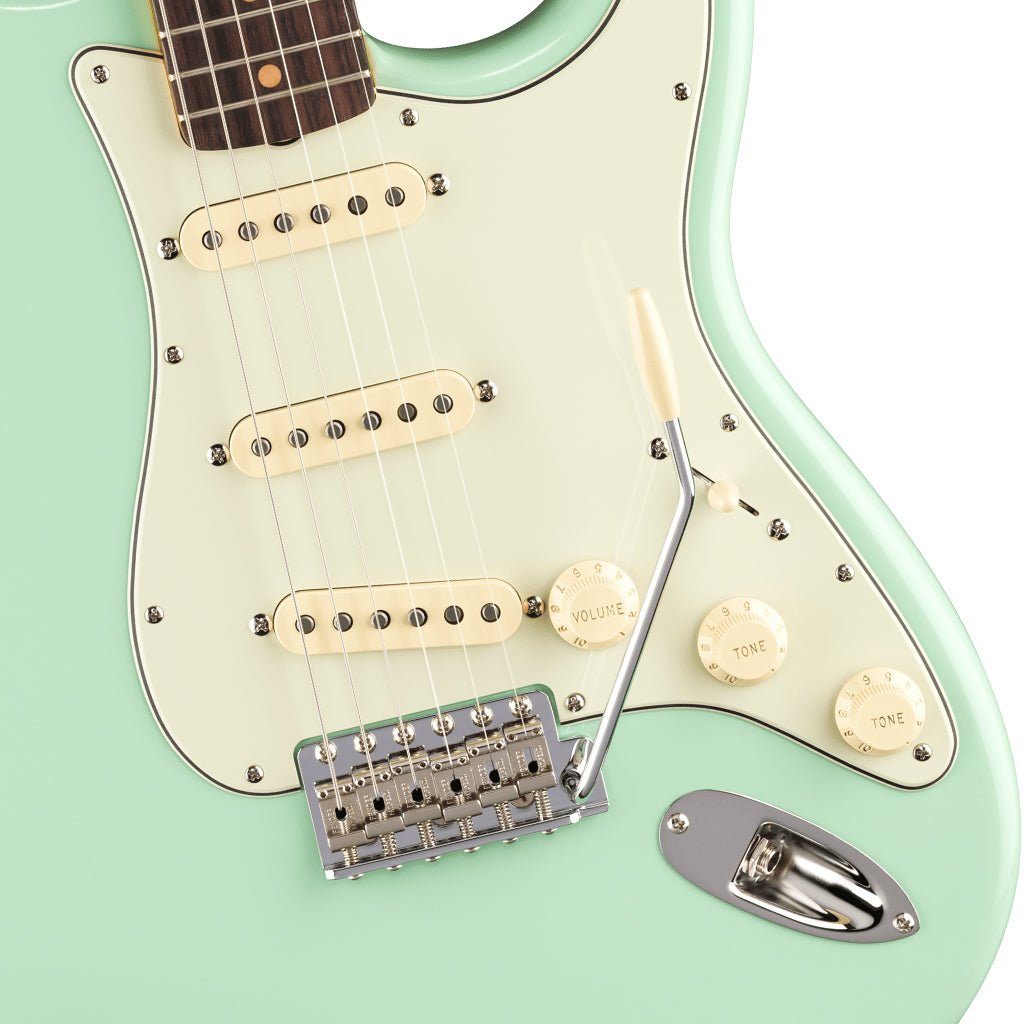 Fender American Vintage II 1961 Stratocaster Rosewood Fingerboard - Surf Green Electric Guitars Sky Music