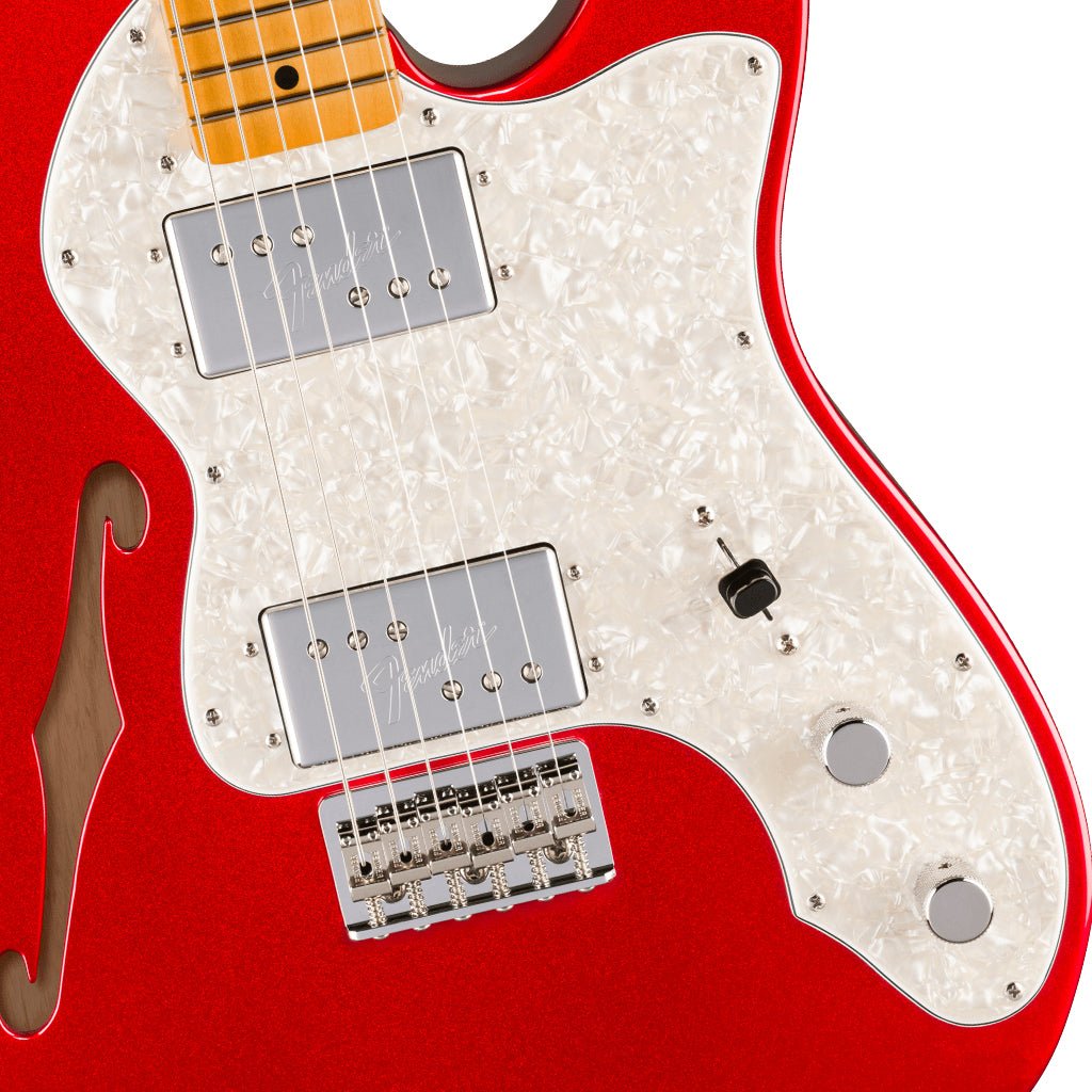 Fender American Vintage II 1972 Telecaster Thinline Maple Fingerboard - Candy Apple Red Electric Guitars Sky Music