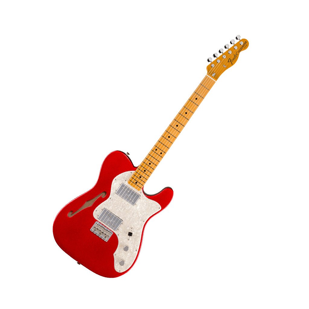 Fender American Vintage II 1972 Telecaster Thinline Maple Fingerboard - Candy Apple Red Electric Guitars Sky Music
