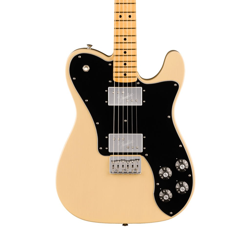 Fender American Vintage II 1975 Telecaster Deluxe Maple Fingerboard - Vintage Blonde Electric Guitars Sky Music