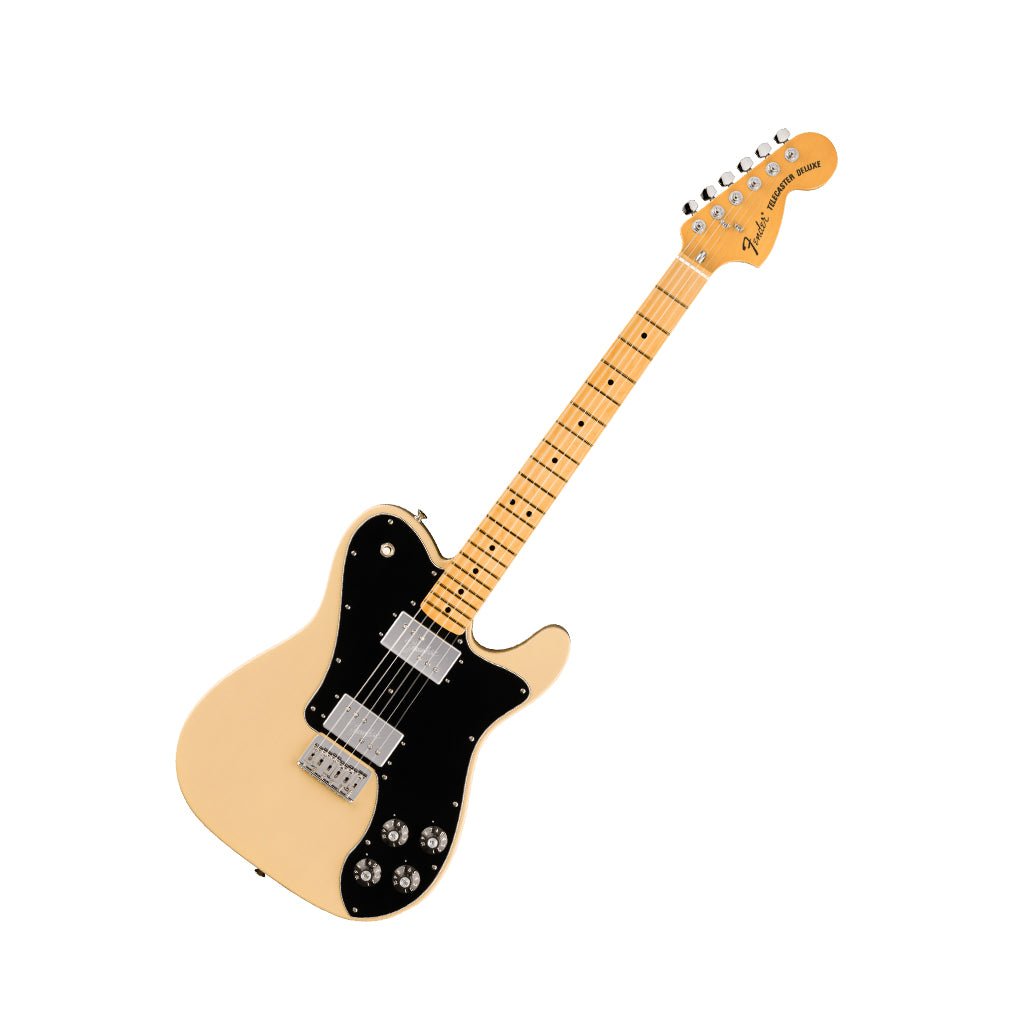 Fender American Vintage II 1975 Telecaster Deluxe Maple Fingerboard - Vintage Blonde Electric Guitars Sky Music
