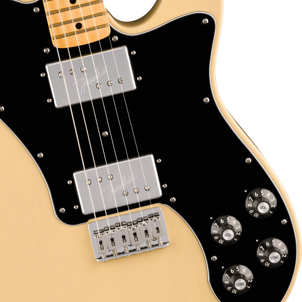 Fender American Vintage II 1975 Telecaster Deluxe Maple Fingerboard - Vintage Blonde Electric Guitars Sky Music