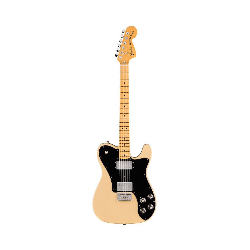 Fender American Vintage II 1975 Telecaster Deluxe Maple Fingerboard - Vintage Blonde Electric Guitars Sky Music