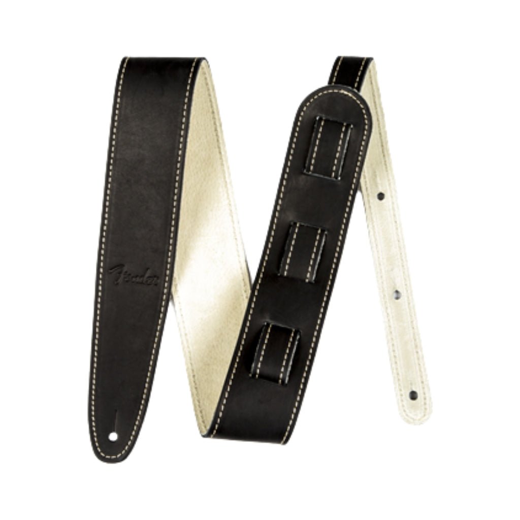 Fender Ball Glove Leather Strap - 2.5 inch Black Guitar Straps Sky Music