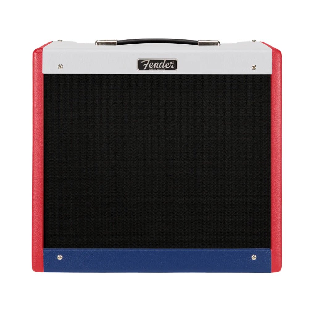 Fender Blues Junior IV Combo Amplifier - Limited Edition Tricolor Red/Blue/White Electric Guitar Amplifiers Sky Music