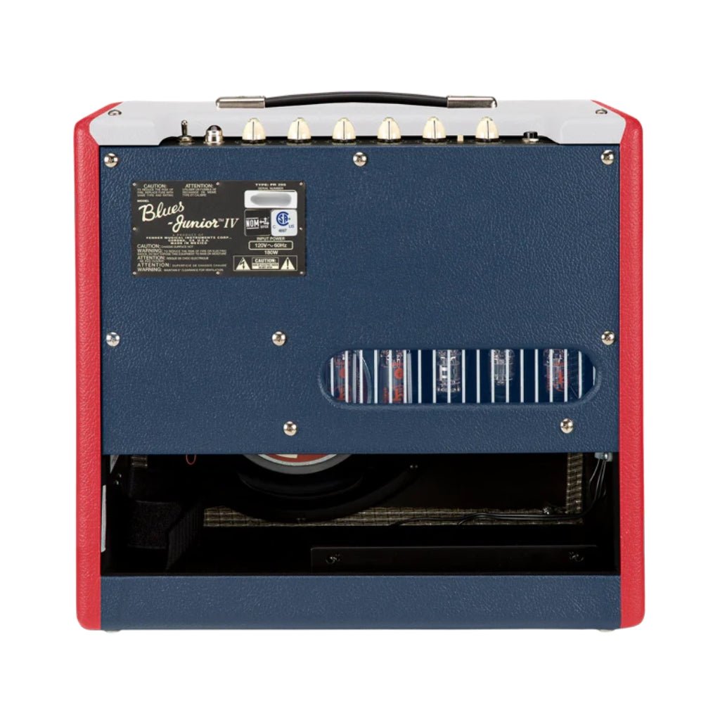 Fender Blues Junior IV Combo Amplifier - Limited Edition Tricolor Red/Blue/White Electric Guitar Amplifiers Sky Music