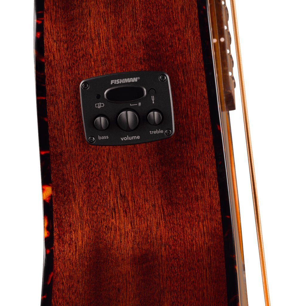 Fender California Deluxe Kingman CE Acoustic-Electric Bass - Honey Sunburst Bass Guitars Sky Music