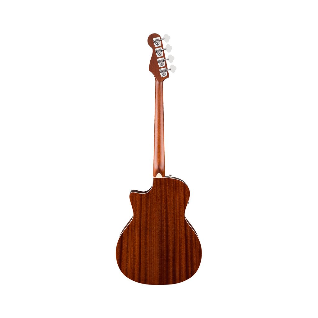 Fender California Deluxe Kingman CE w/Ivory Pickguard Acoustic-Electric Bass - Black Bass Guitars Sky Music