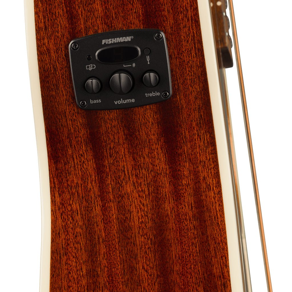 Fender California Deluxe Monterey E w/Ivory Pickguard Acoustic-Electric - Aztec Gold Acoustic Guitars Sky Music