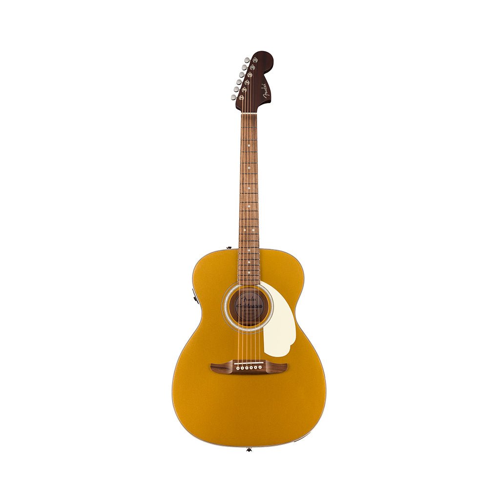 Fender California Deluxe Monterey E w/Ivory Pickguard Acoustic-Electric - Aztec Gold Acoustic Guitars Sky Music