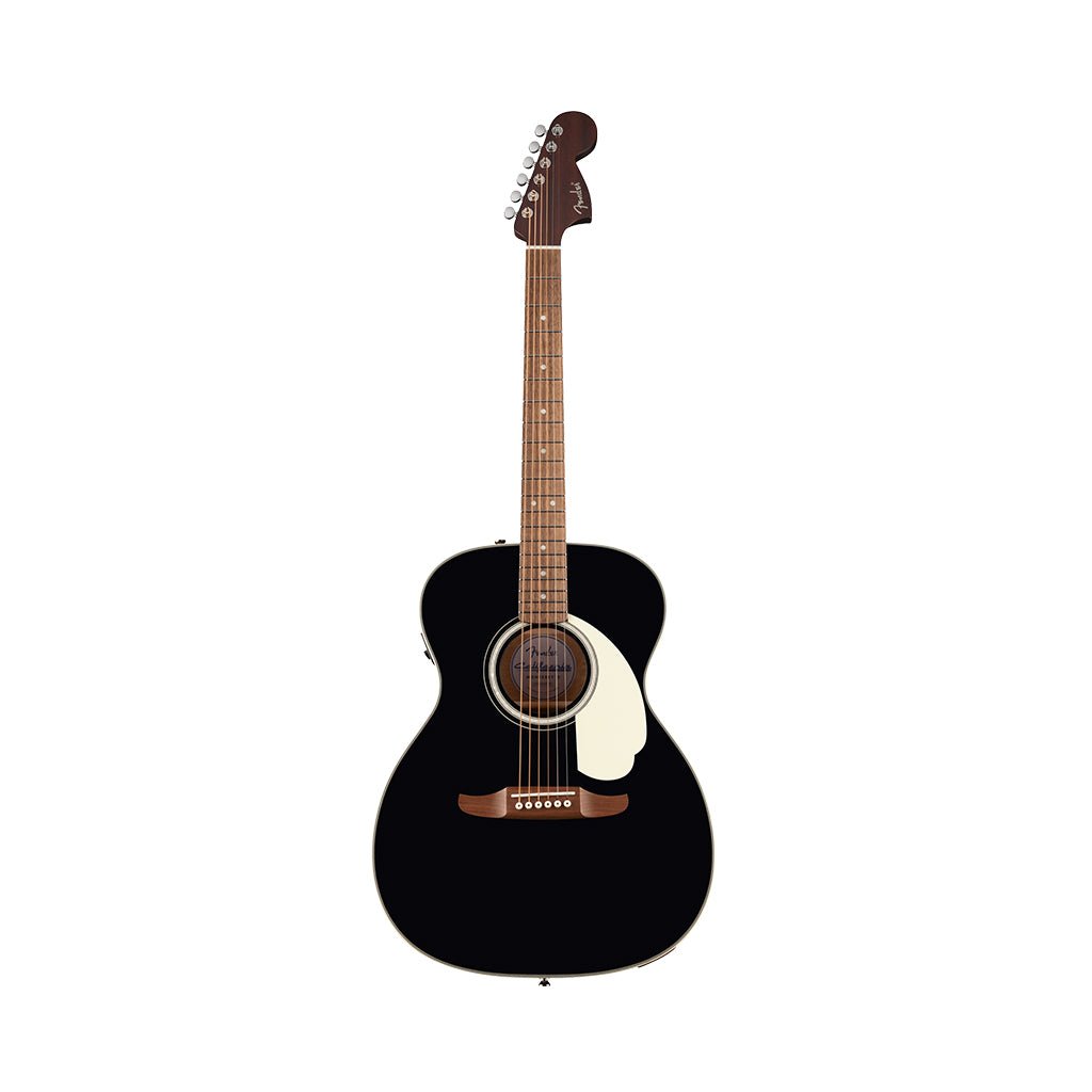 Fender California Deluxe Monterey E w/Ivory Pickguard Acoustic-Electric - Black Acoustic Guitars Sky Music