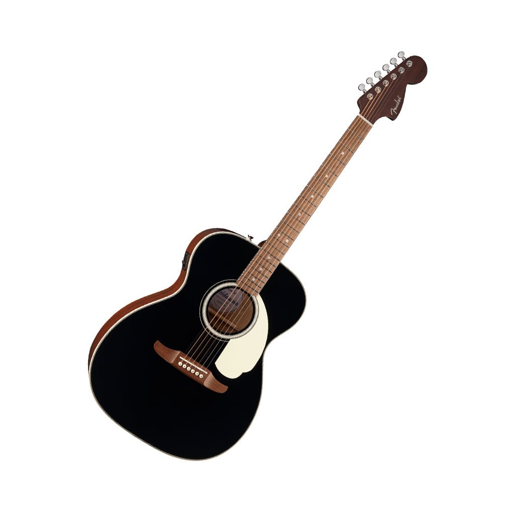 Fender California Deluxe Monterey E w/Ivory Pickguard Acoustic-Electric - Black Acoustic Guitars Sky Music