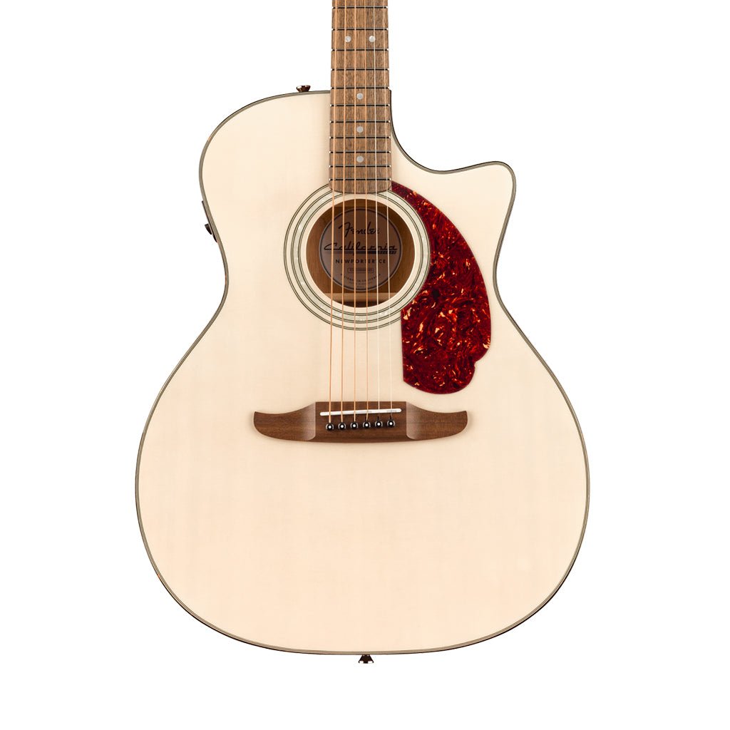 Fender California Deluxe Newporter CE Acoustic-Electric - White Blonde Acoustic Guitars Sky Music