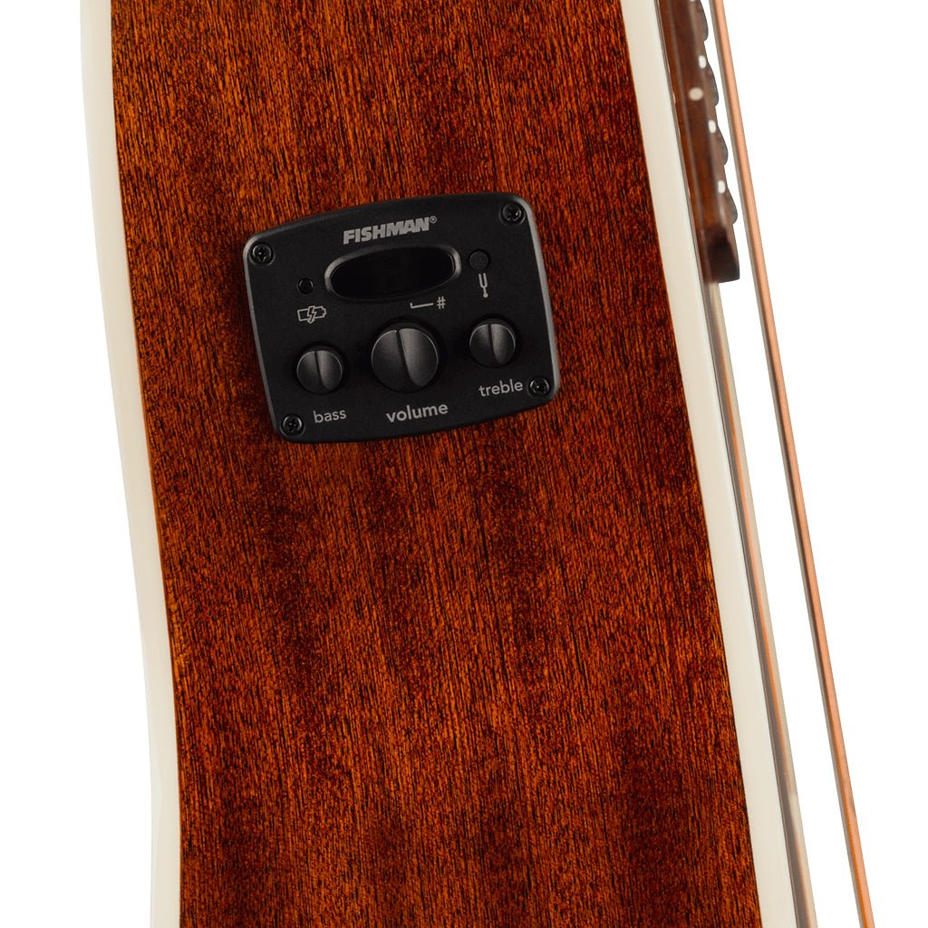 Fender California Deluxe Newporter CE w/Ivory Pickguard Acoustic-Electric - Sienna Sunburst Acoustic Guitars Sky Music