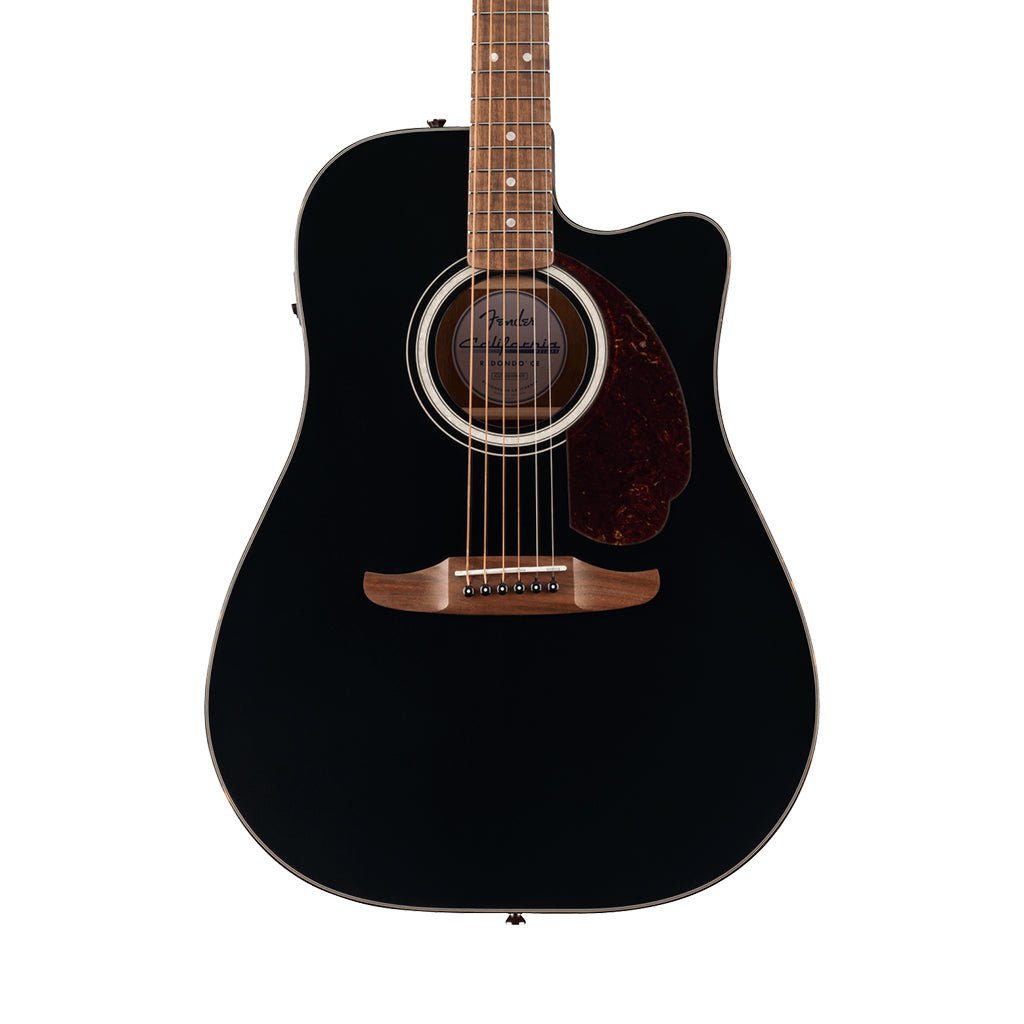 Fender California Deluxe Redondo CE Acoustic-Electric - Black Acoustic Guitars Sky Music