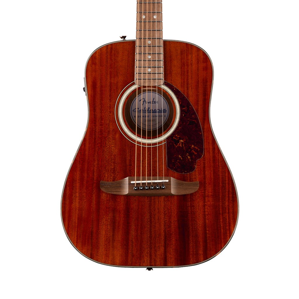 Fender California Deluxe Redondo Jr. E Mahogany Acoustic-Electric - Natural Acoustic Guitars Sky Music