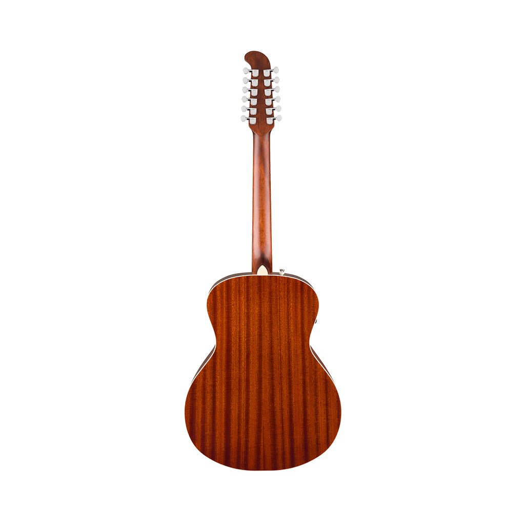Fender California Deluxe Villager E 12-String Acoustic-Electric - Black Acoustic Guitars Sky Music
