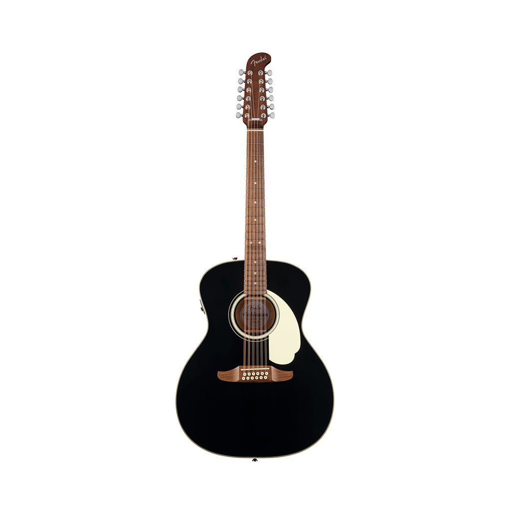 Fender California Deluxe Villager E 12-String Acoustic-Electric - Black Acoustic Guitars Sky Music