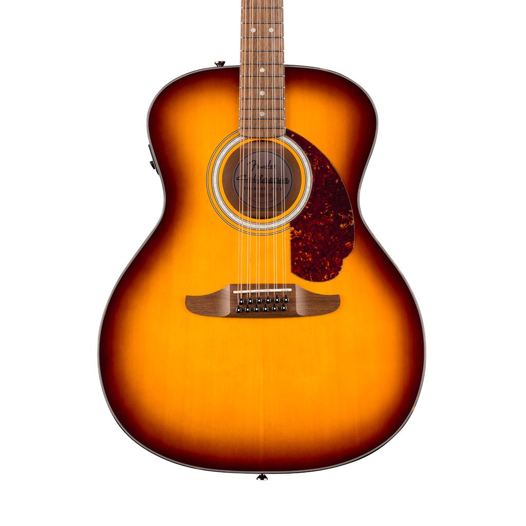 Fender California Deluxe Villager E 12-String Acoustic-Electric - Honey Sunburst Acoustic Guitars Sky Music