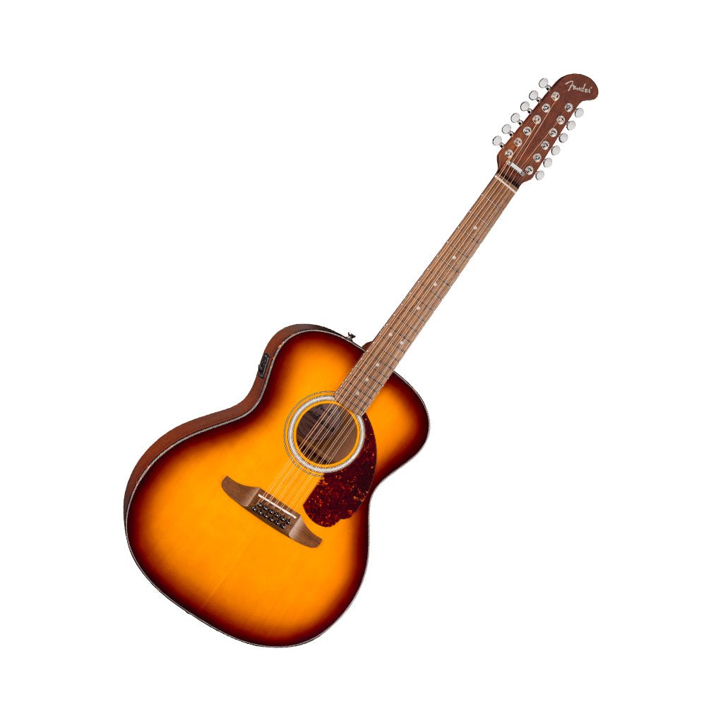 Fender California Deluxe Villager E 12-String Acoustic-Electric - Honey Sunburst Acoustic Guitars Sky Music
