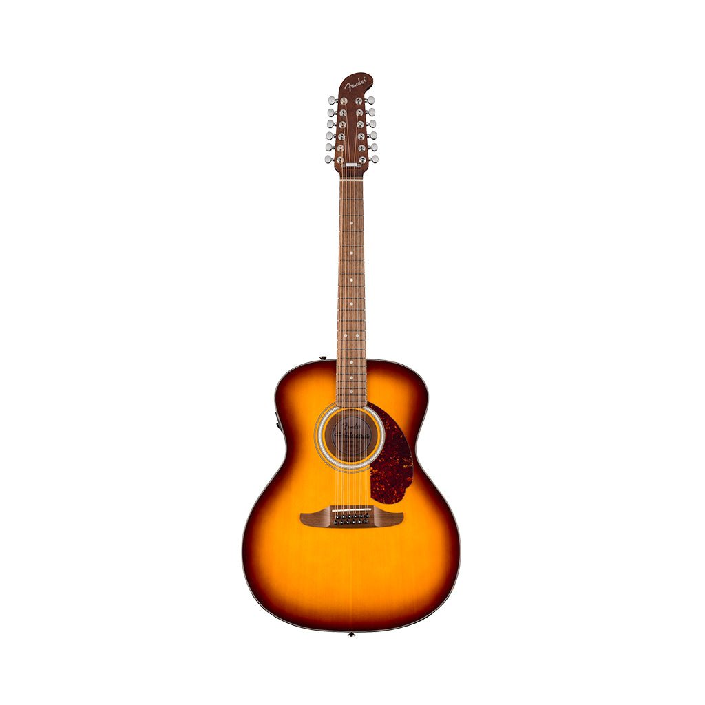 Fender California Deluxe Villager E 12-String Acoustic-Electric - Honey Sunburst Acoustic Guitars Sky Music