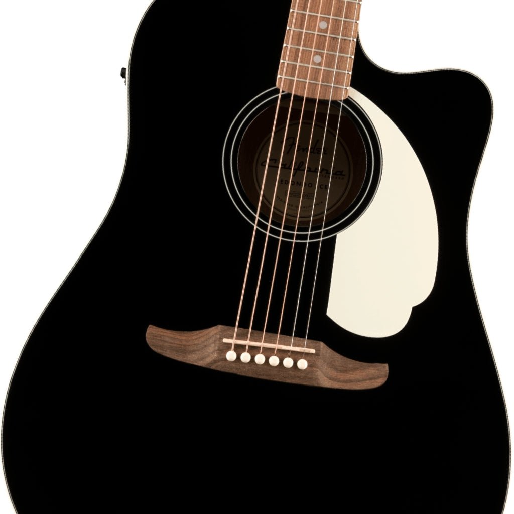 Fender California Standard Redondo CE Acoustic-Electric Guitar - Black, Spruce Top Acoustic Guitars Sky Music