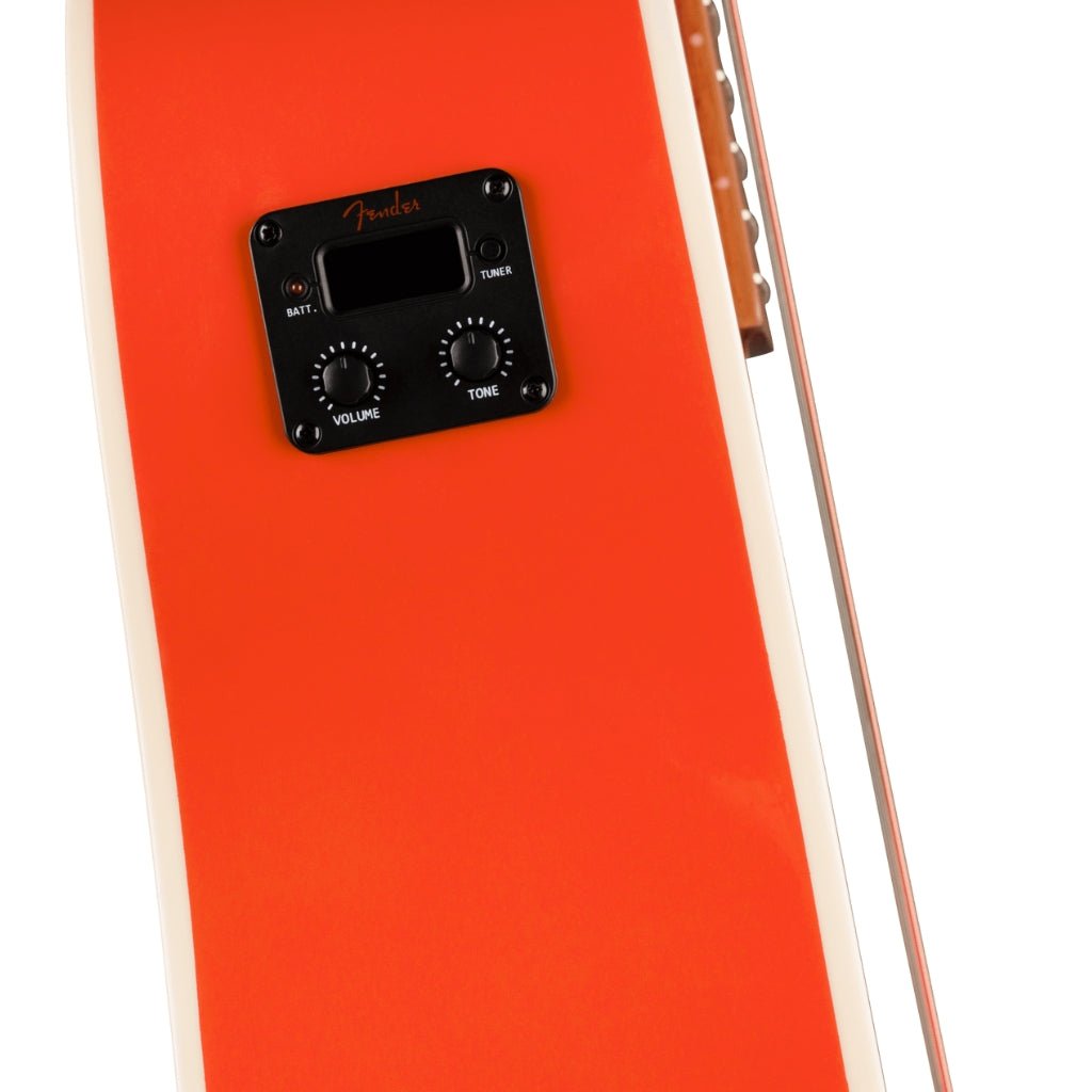 Fender California Standard Redondo CE Acoustic-Electric Guitar - Fiesta Red, Spruce Top Acoustic Guitars Sky Music