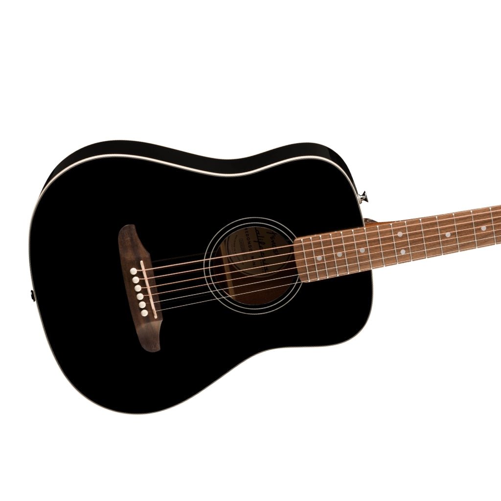 Fender California Standard Redondo Mini Acoustic Guitar with Bag - Black Acoustic Guitars Sky Music