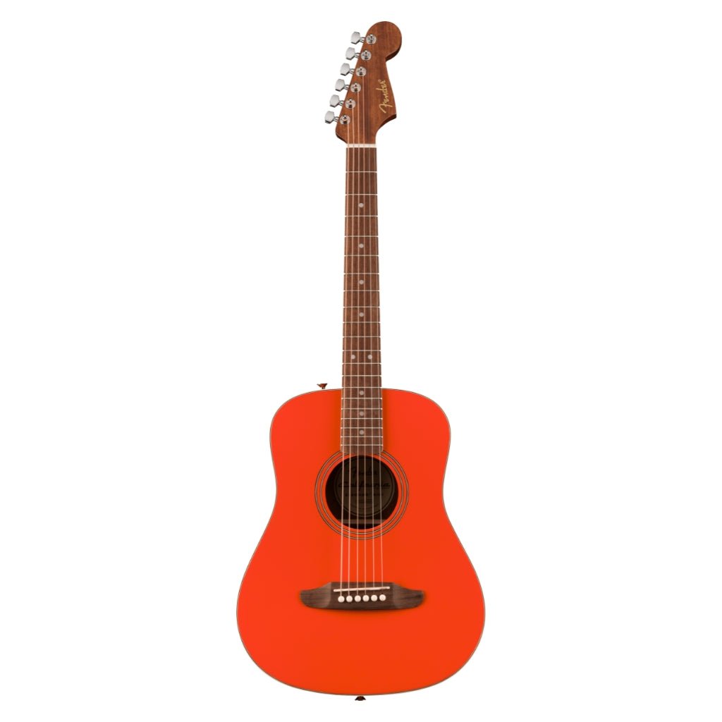 Fender California Standard Redondo Mini Acoustic Guitar with Bag - Fiesta Red, Spruce Top Acoustic Guitars Sky Music